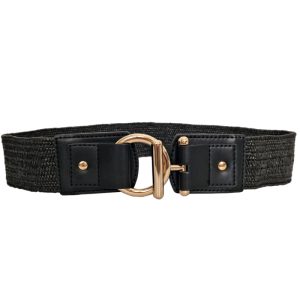 Remen "Straw" elastični dim.75x5 cm crni - rem001